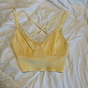 yellow shein tank top